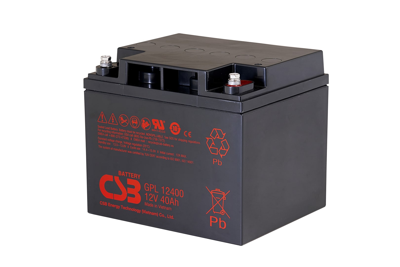 Akumulators 12V 40Ah Pb CSB